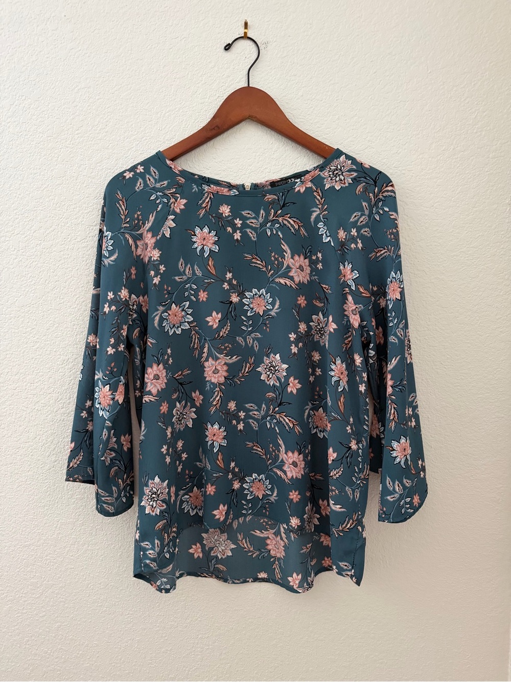 Papermoon Teal Floral Blouse